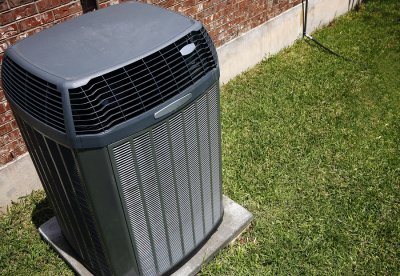 One AC unit installed in the backyard for a home in Annapolis, MD
