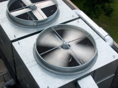 Air Conditioning spinning blades