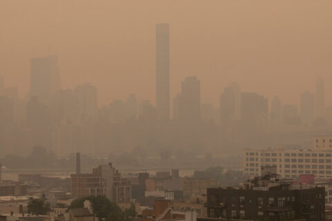 air pollution over city in Annapolis